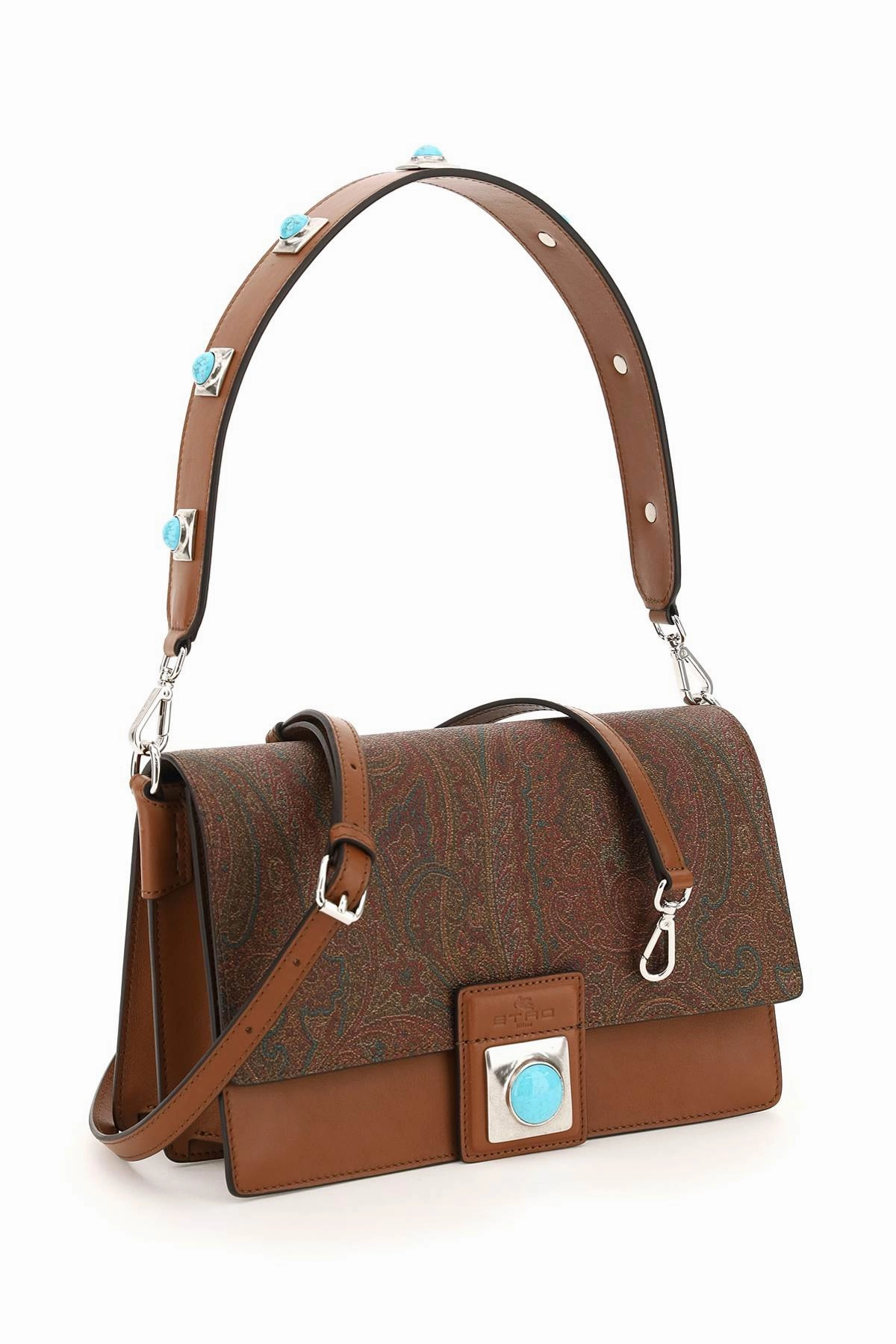Etro Paisley Crown Me Large Shoulder Bag