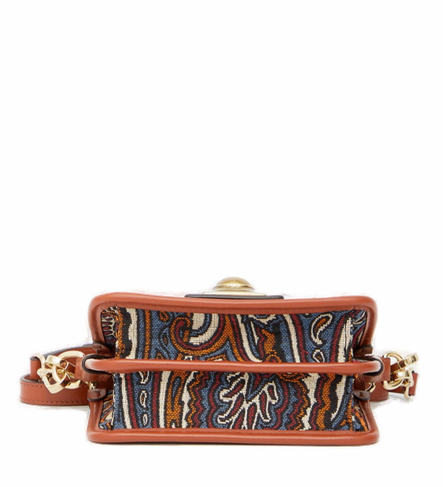 Etro Paisley Jacquard-Print Buckle Detail Shoulder Bag