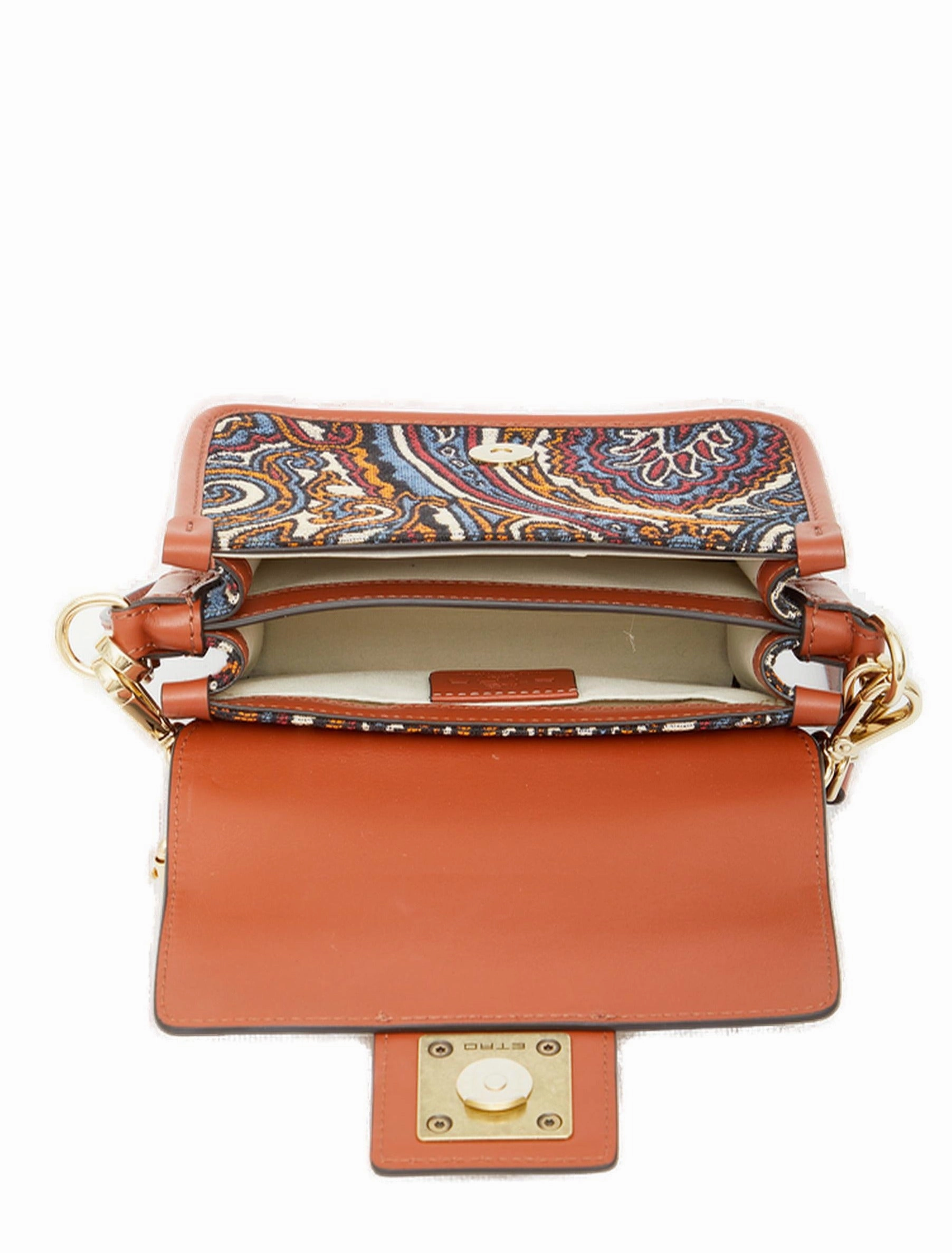 Etro Paisley Jacquard-Print Buckle Detail Shoulder Bag