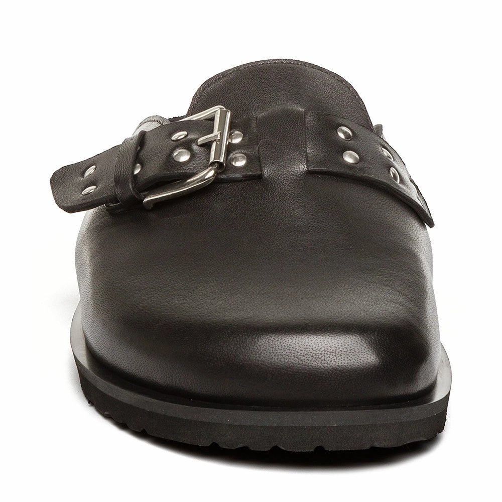 Evergreen Flat Shoe BLACK LEATHER