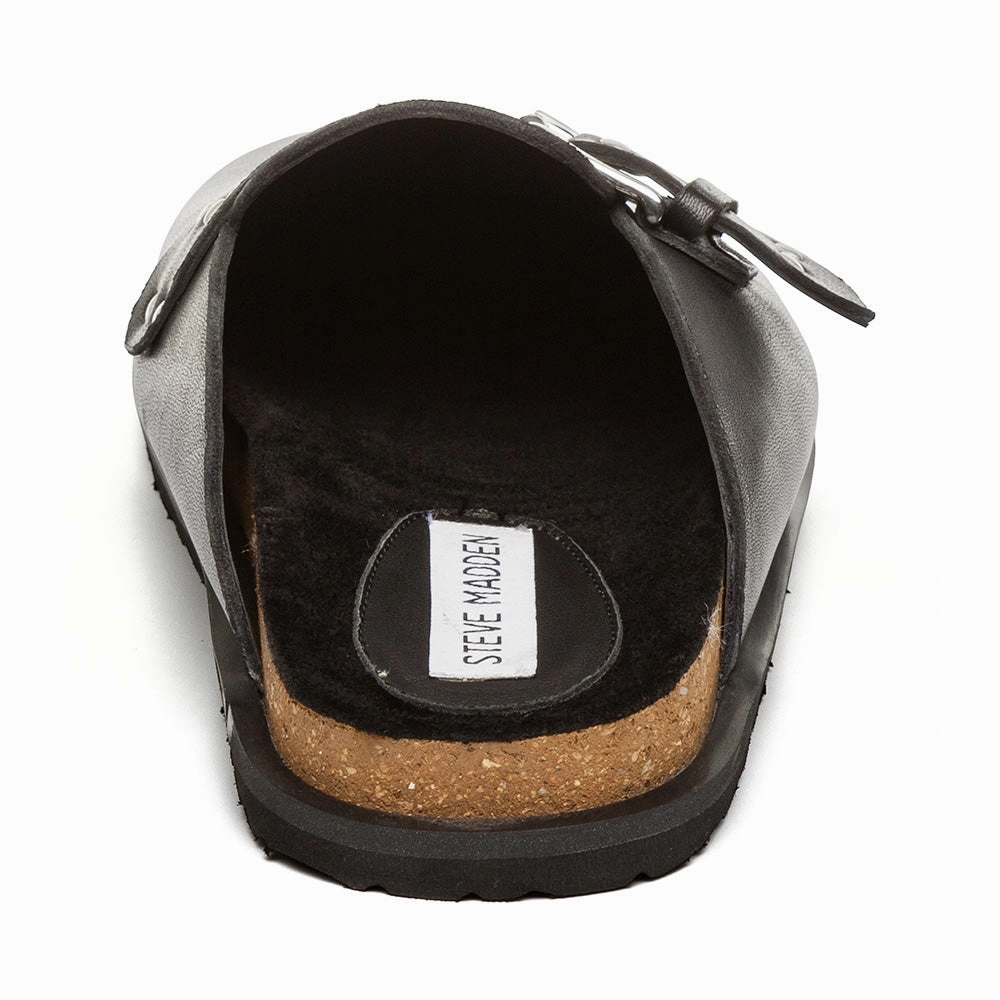 Evergreen Flat Shoe BLACK LEATHER