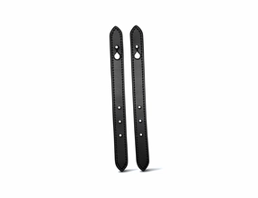 Front Straps - Black Leather / Eventer MKII (Pair)