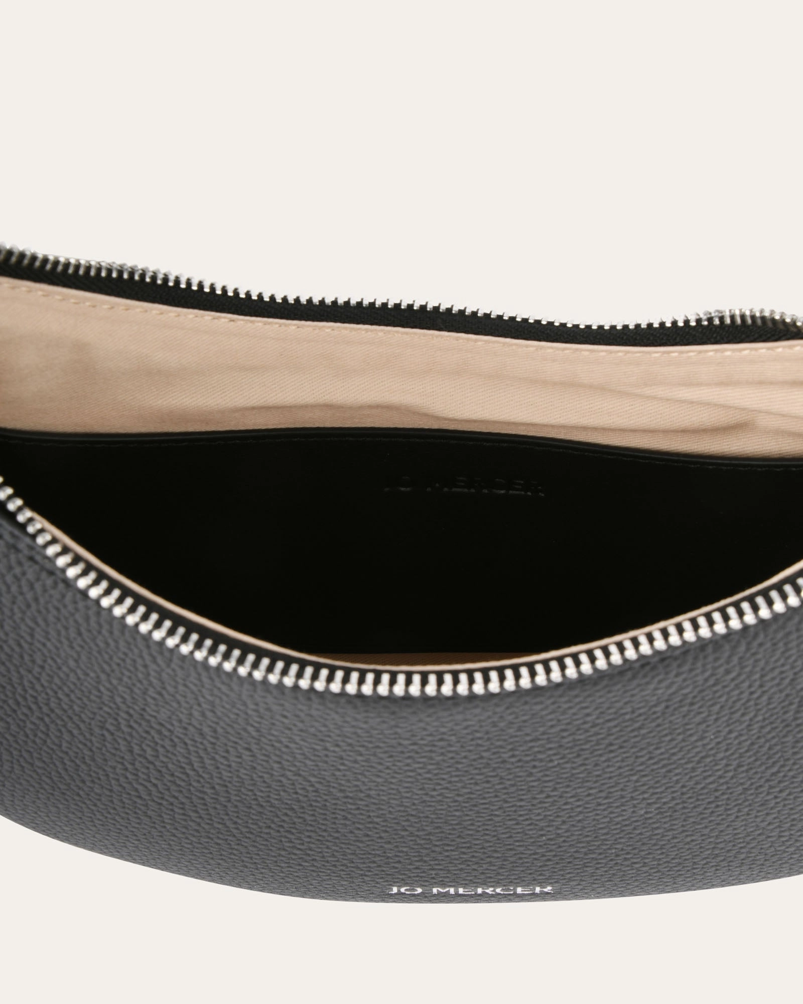 GABRIELA SHOULDER BAG BLACK LEATHER