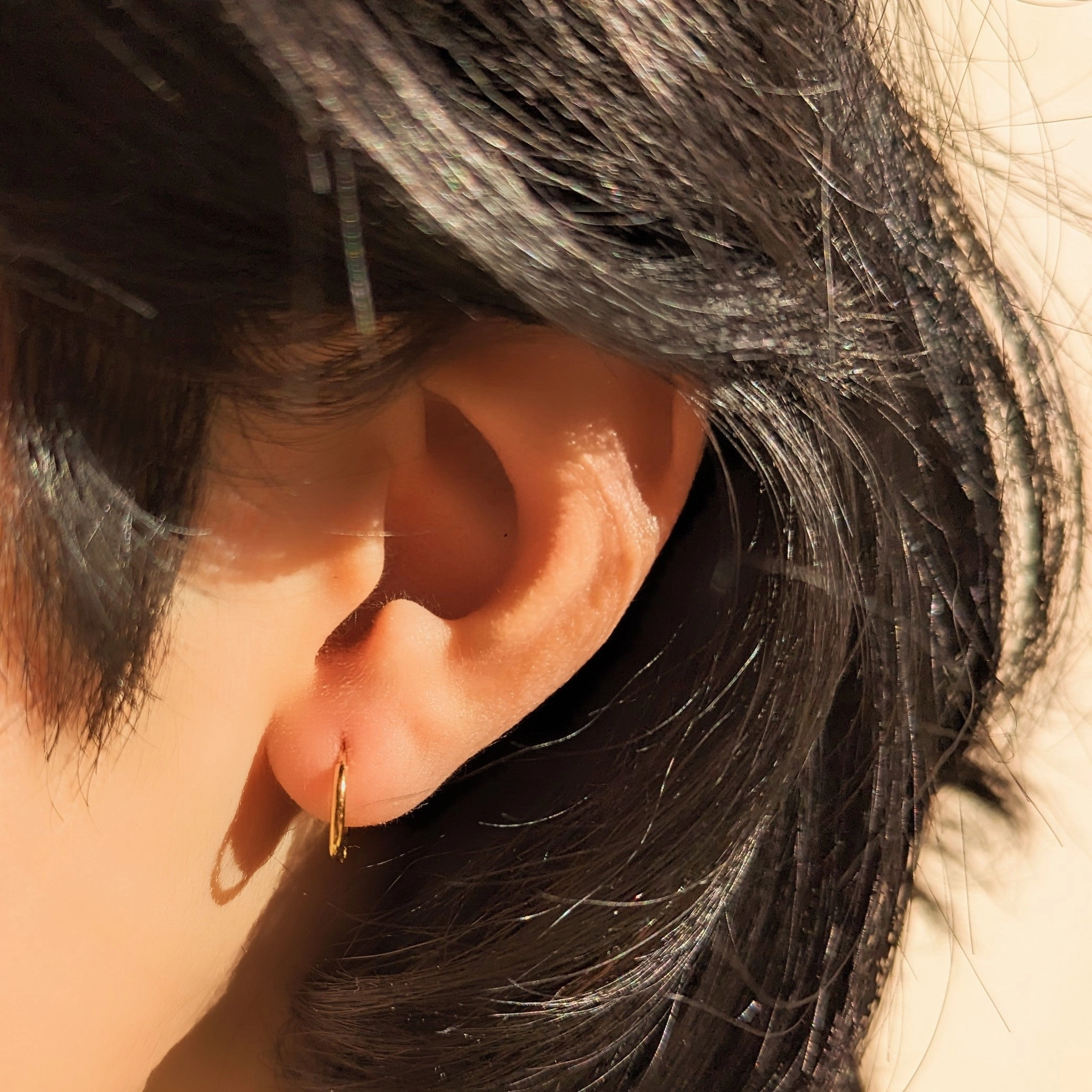 Gold Minimalist Super Mini Huggie Hoops