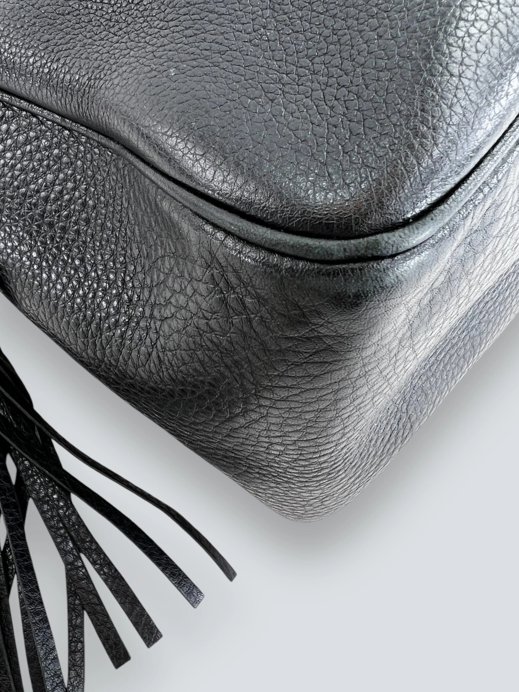 Gucci Black Leather Soho Tote