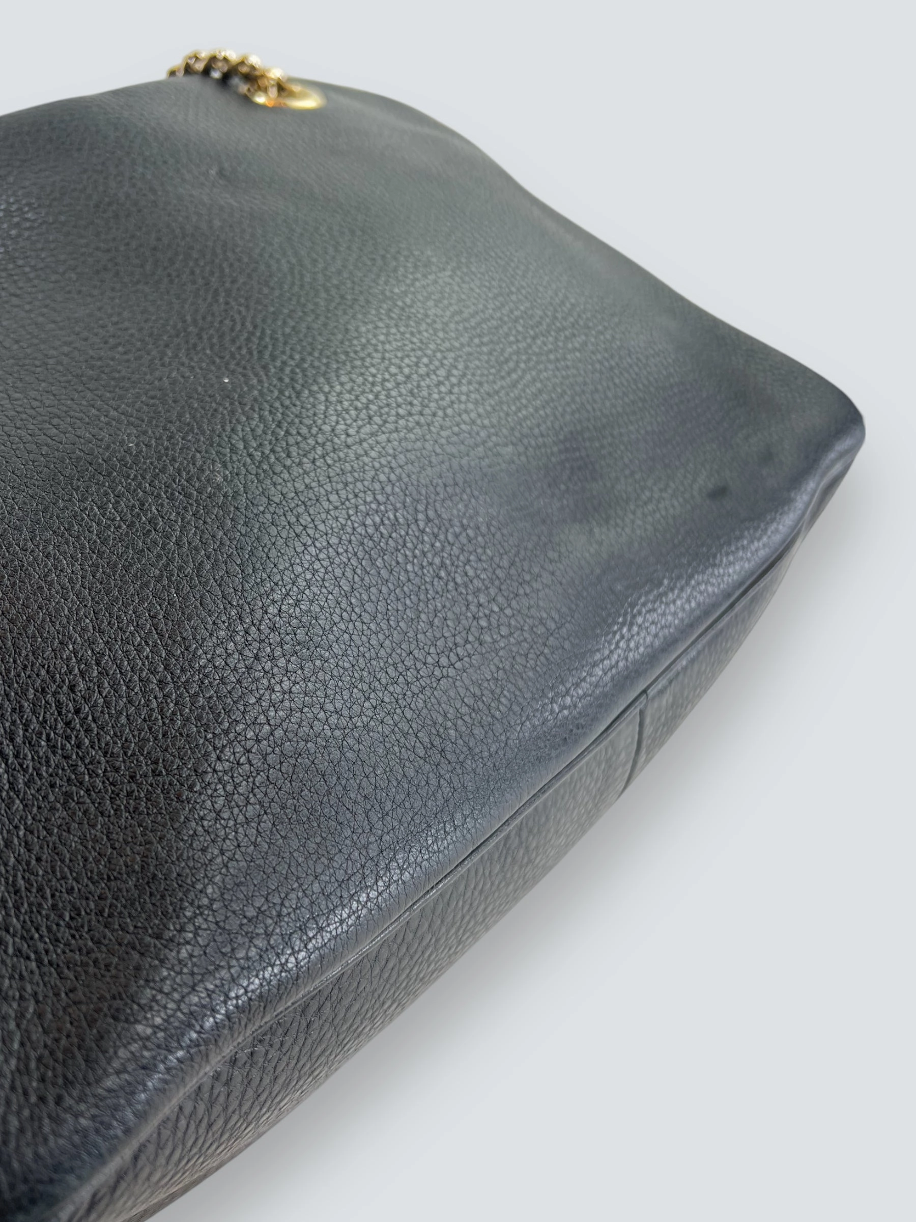 Gucci Black Leather Soho Tote