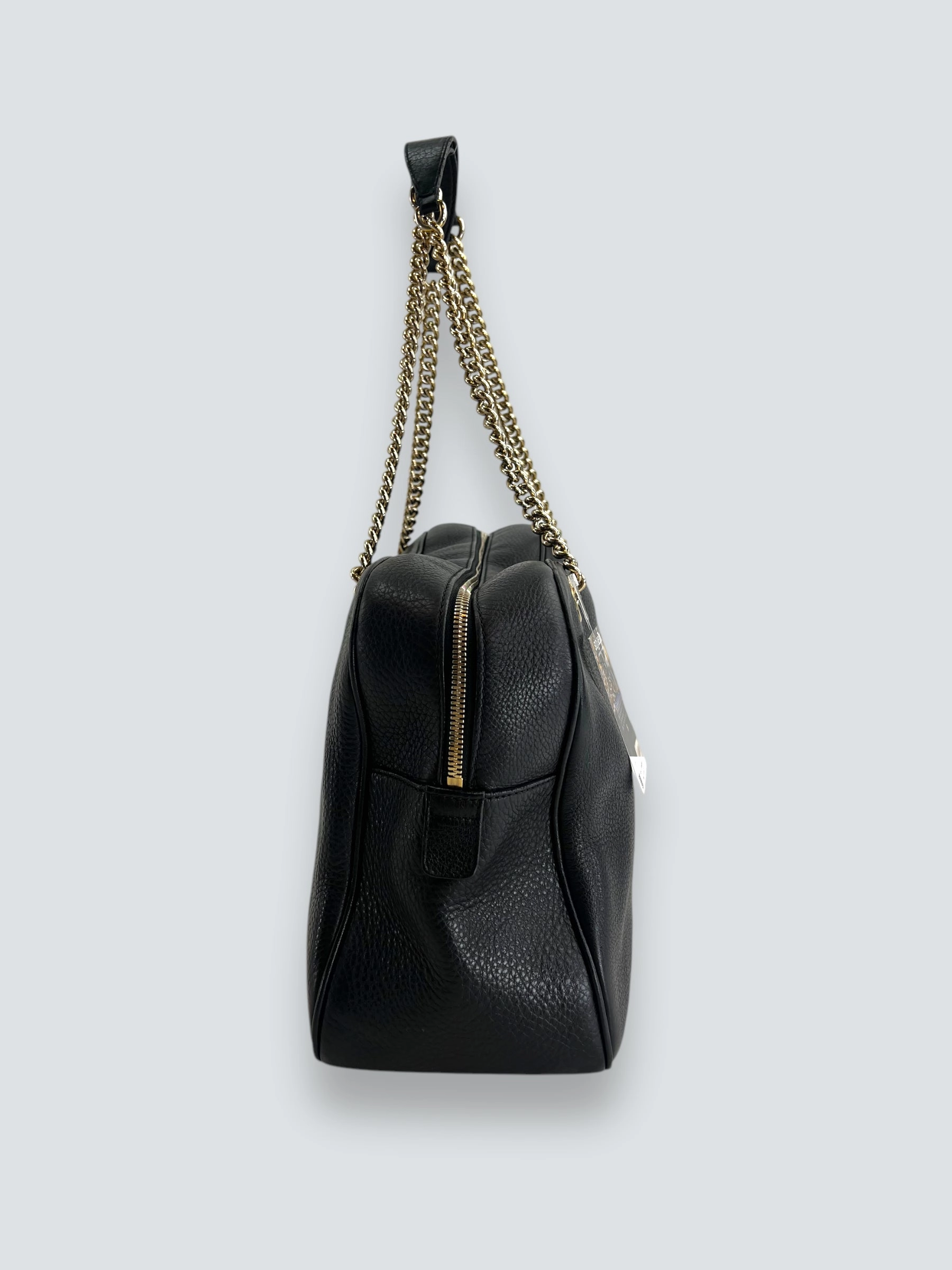 Gucci Black Leather Soho Tote