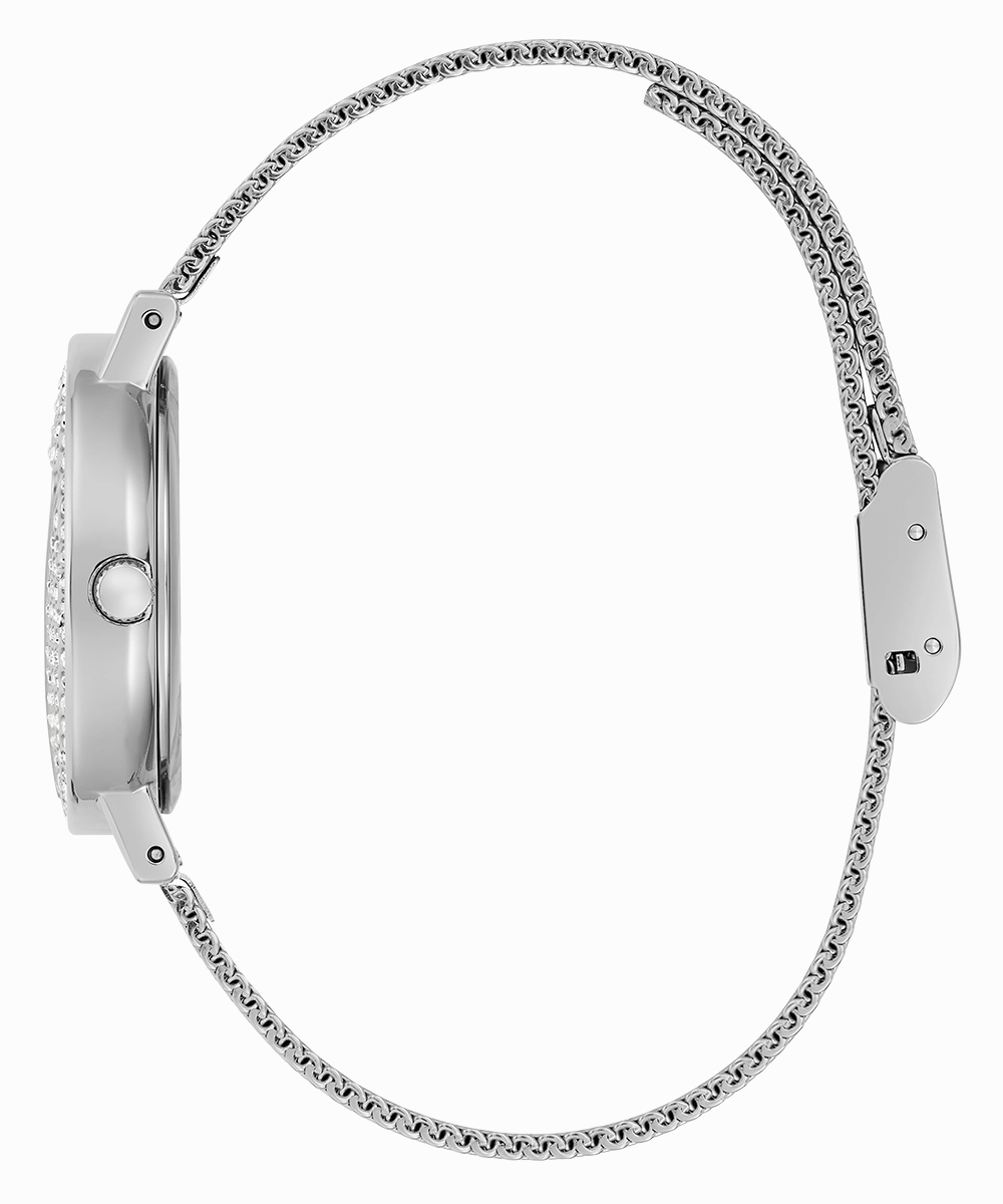 GUESS Ladies Silver Tone Analog Watch