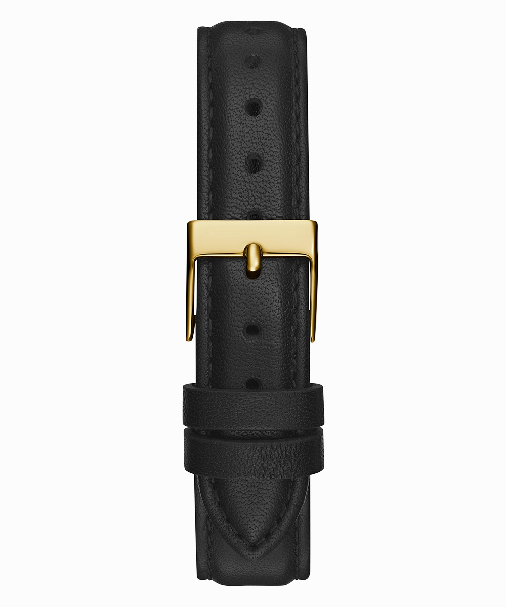 GUESS Mini Luna Ladies Black Gold Tone Analog Watch