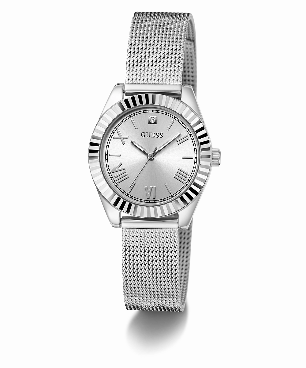 GUESS Mini Luna Ladies Silver Tone Analog Watch