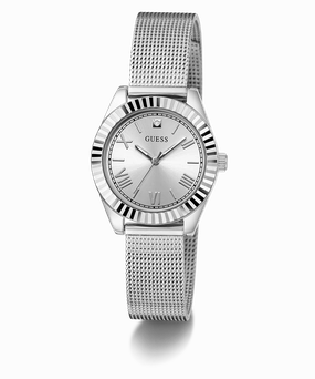 GUESS Mini Luna Ladies Silver Tone Analog Watch