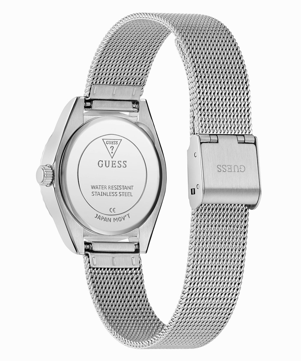 GUESS Mini Luna Ladies Silver Tone Analog Watch