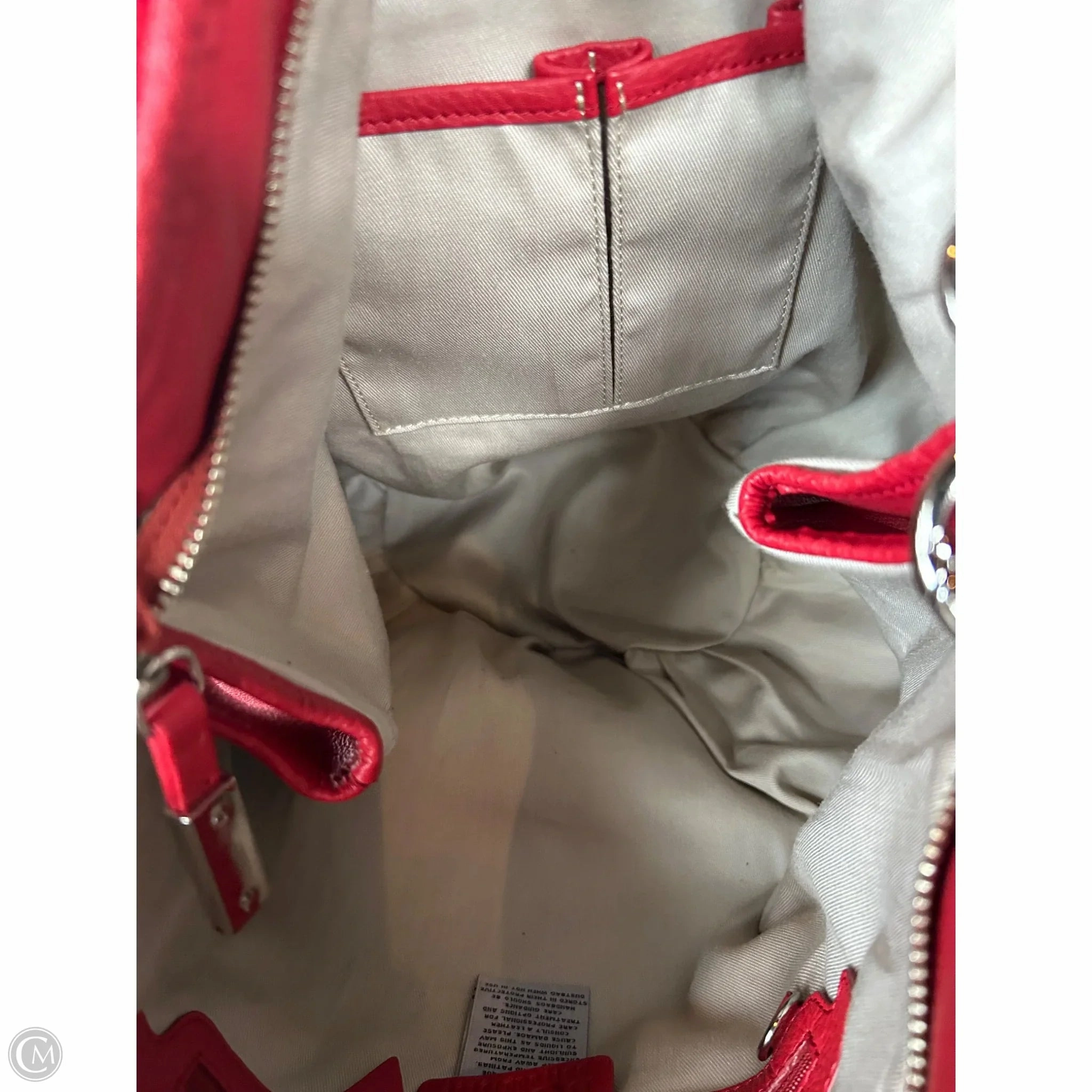 Handbag Leather By Cmc, Size: Large