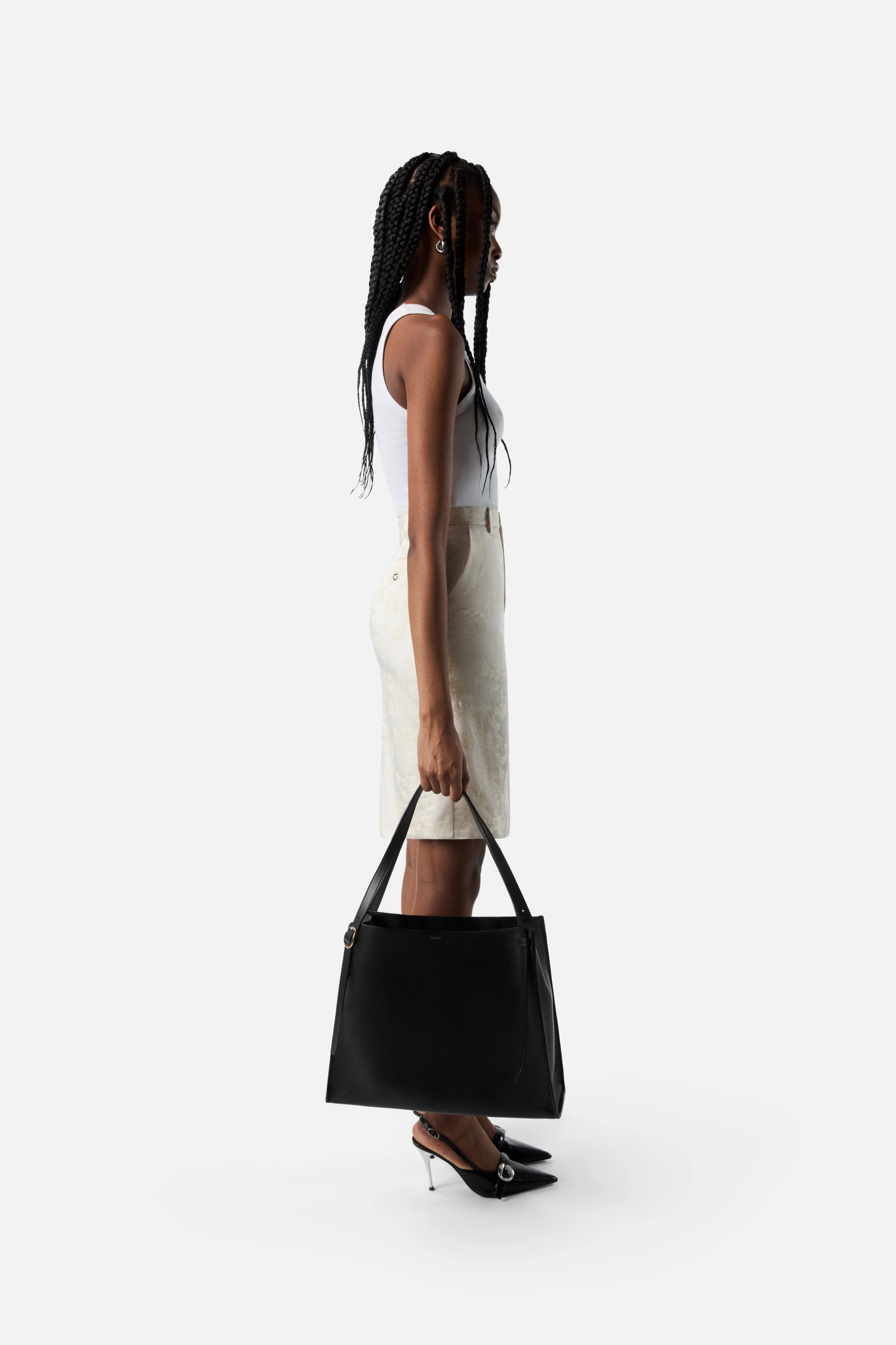 Jacquard Asymmetric Skirt