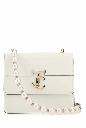 Jimmy Choo Logo Plaque Embellished Shoulder Bag