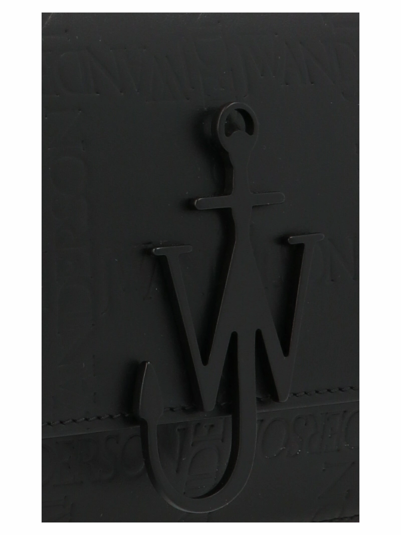 JW Anderson Allover Logo Debossed Foldover Shoulder Bag