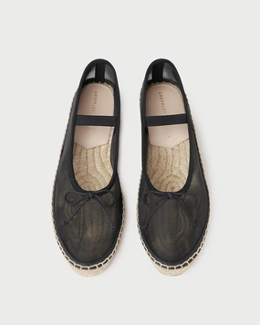 Kayla Black Mesh Ballet Espadrille