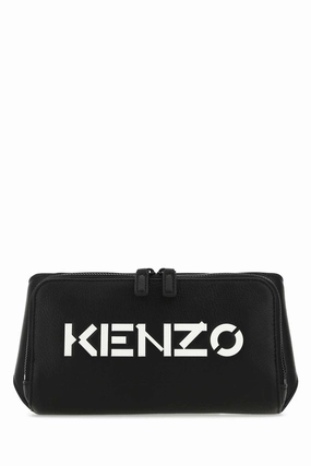 Kenzo Logo Printed Zipped Belt Bag
