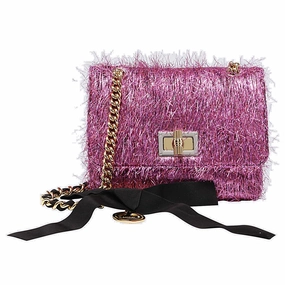 Lanvin Lurex Happy Bow-Detailed Mini Shoulder Bag