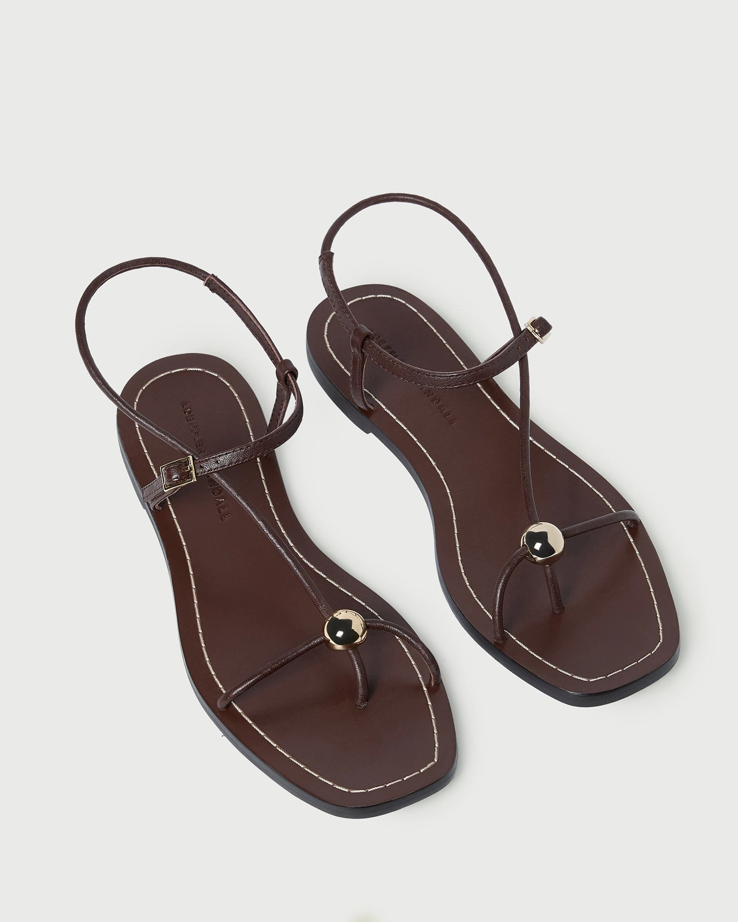 Lara Espresso Leather Sandal