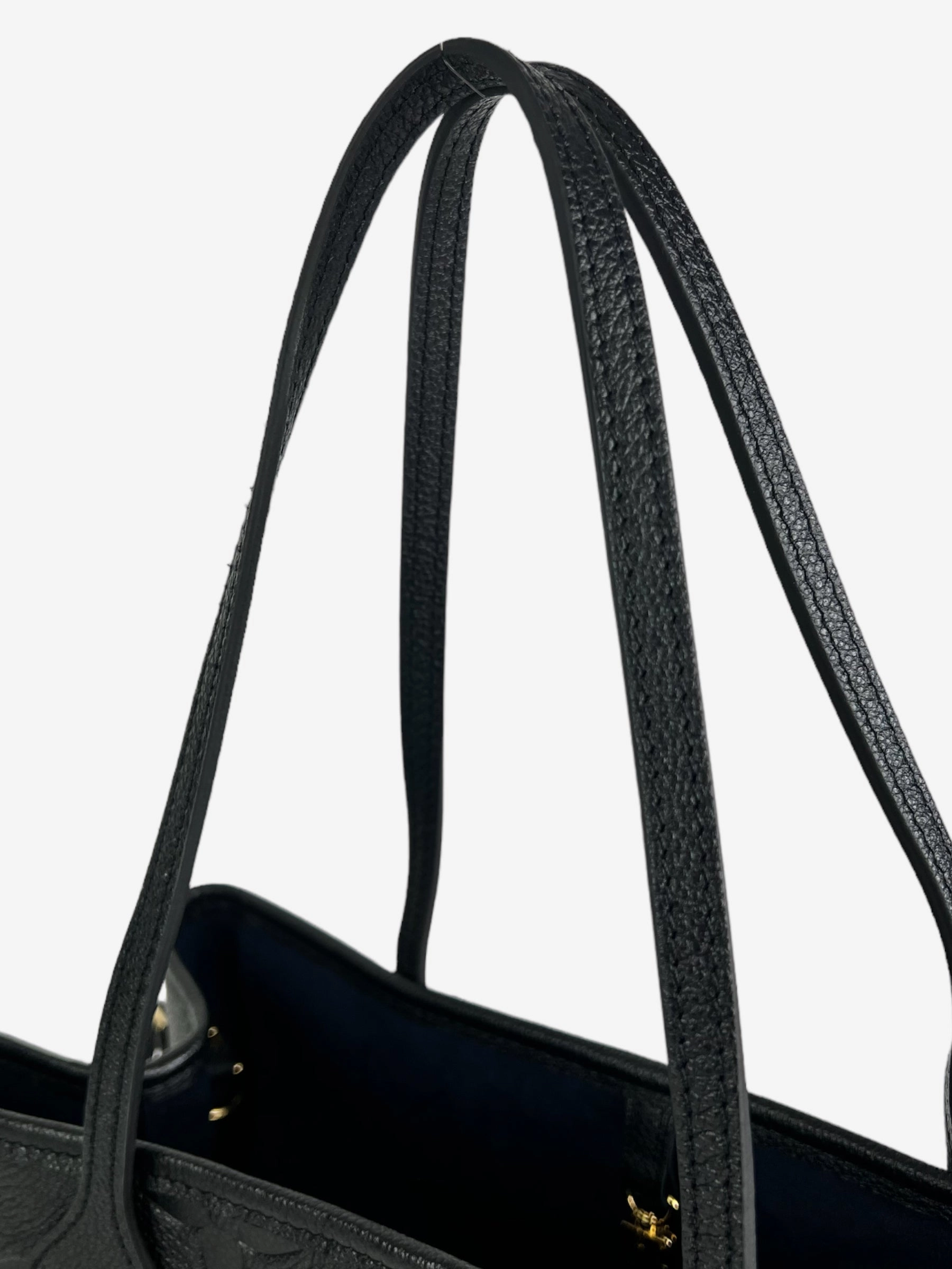 Louis Vuitton Black Empreinte Leather Neverfull MM
