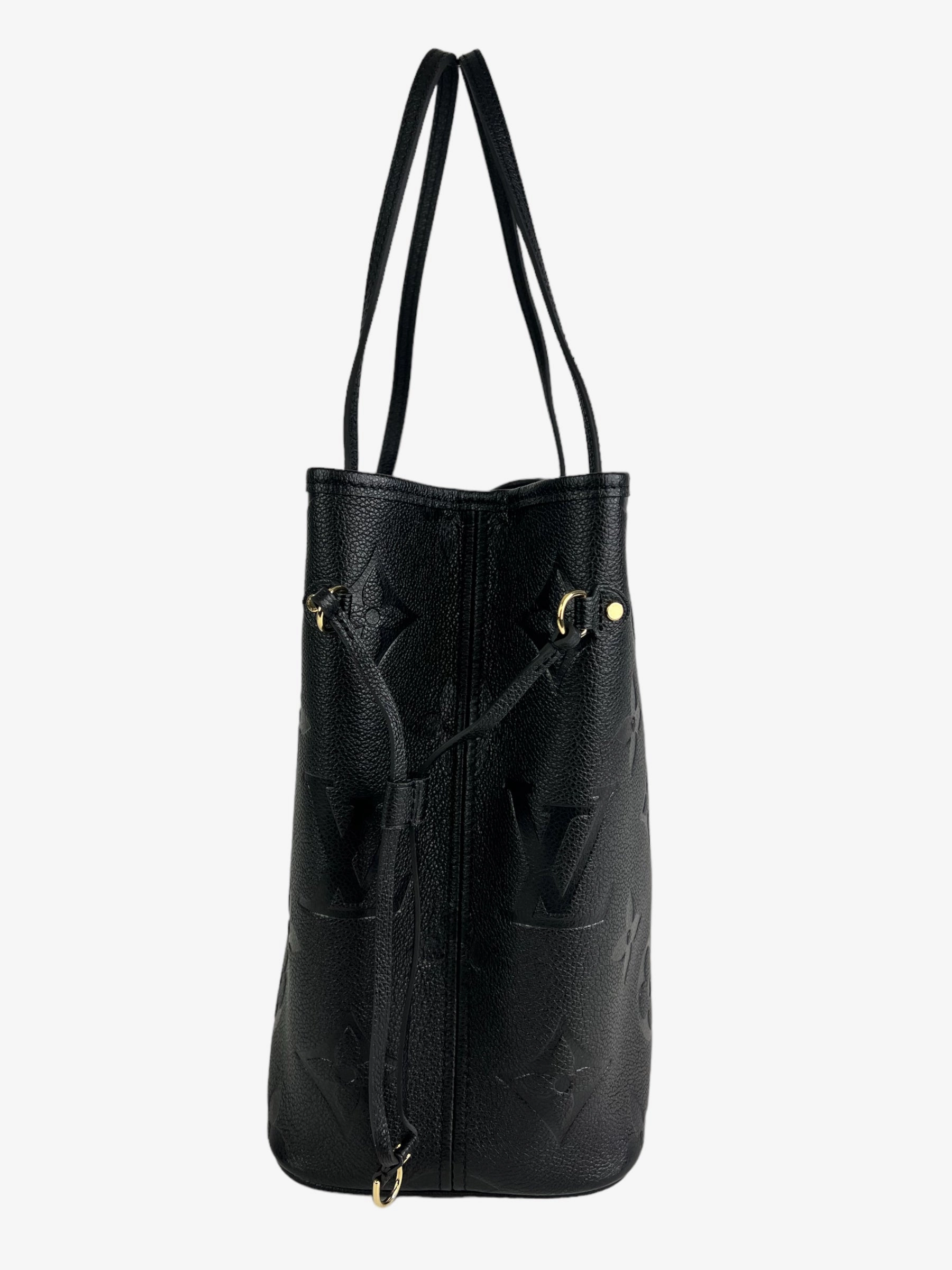 Louis Vuitton Black Empreinte Leather Neverfull MM