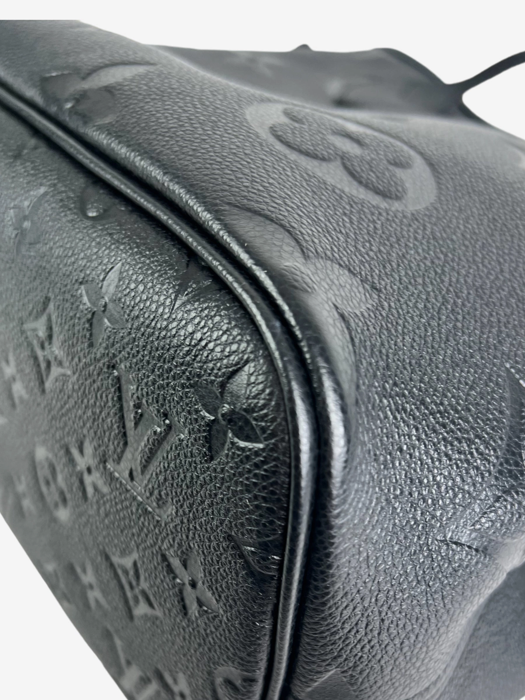 Louis Vuitton Black Empreinte Leather Neverfull MM