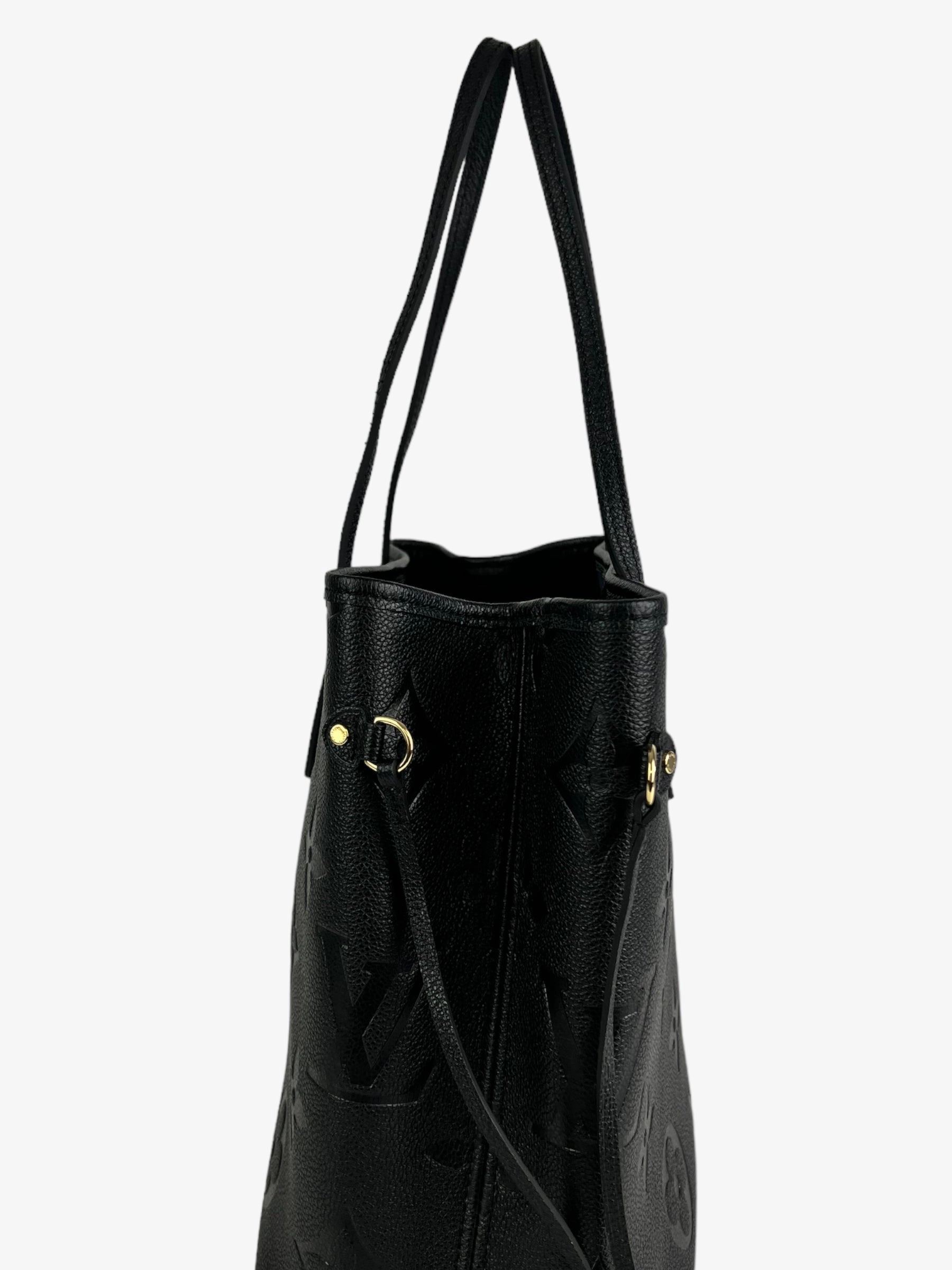 Louis Vuitton Black Empreinte Leather Neverfull MM