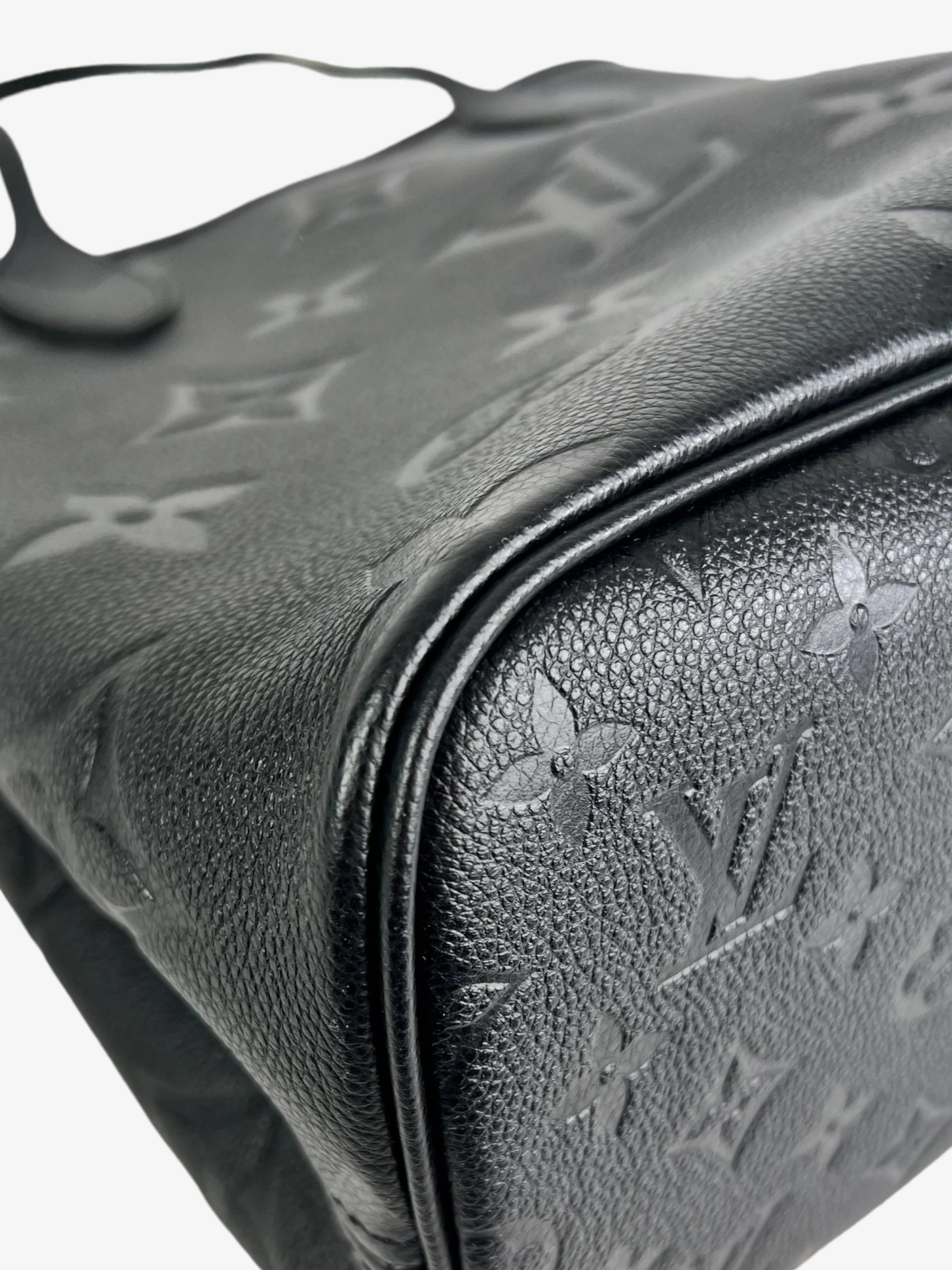 Louis Vuitton Black Empreinte Leather Neverfull MM