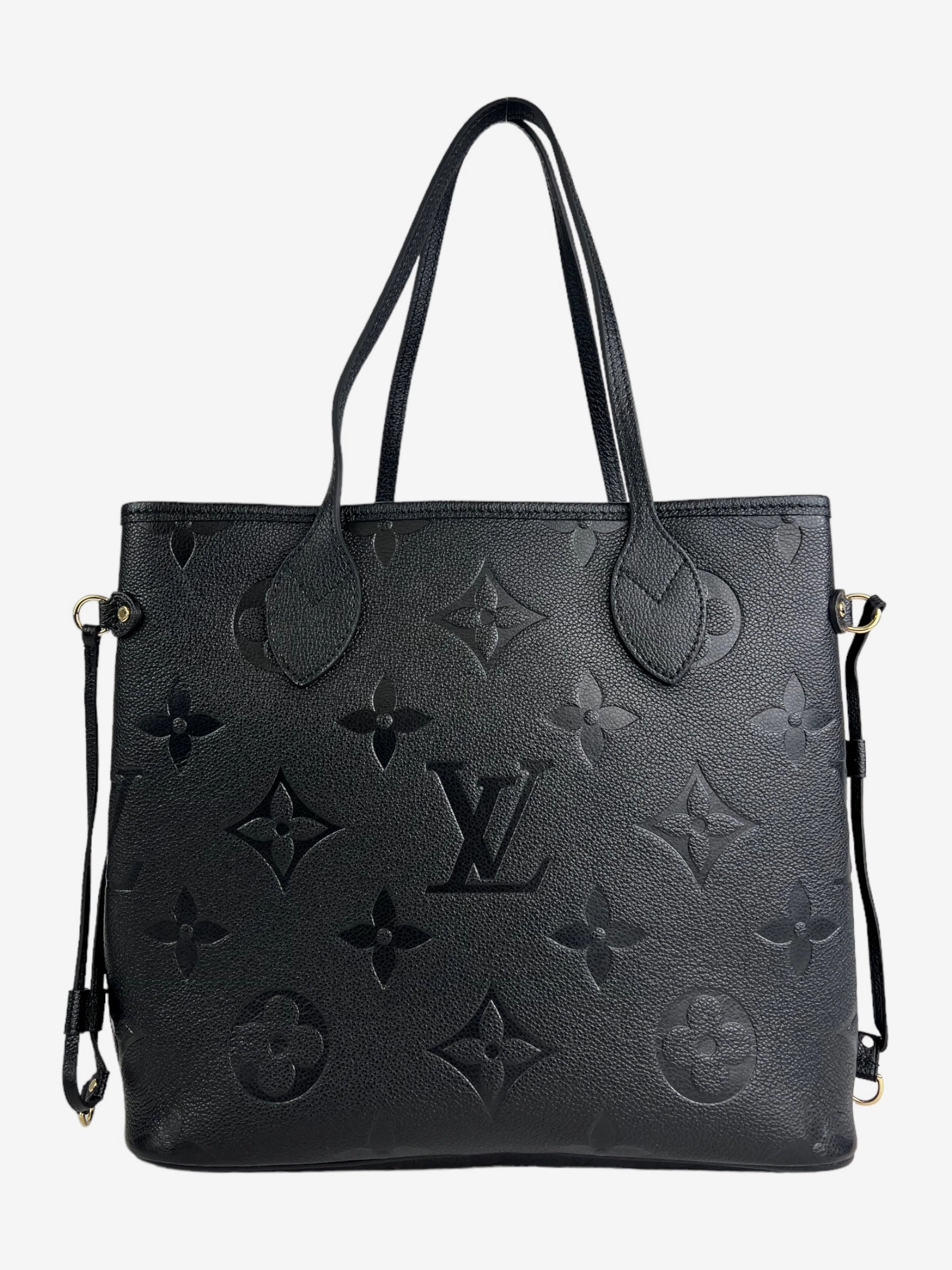 Louis Vuitton Black Empreinte Leather Neverfull MM