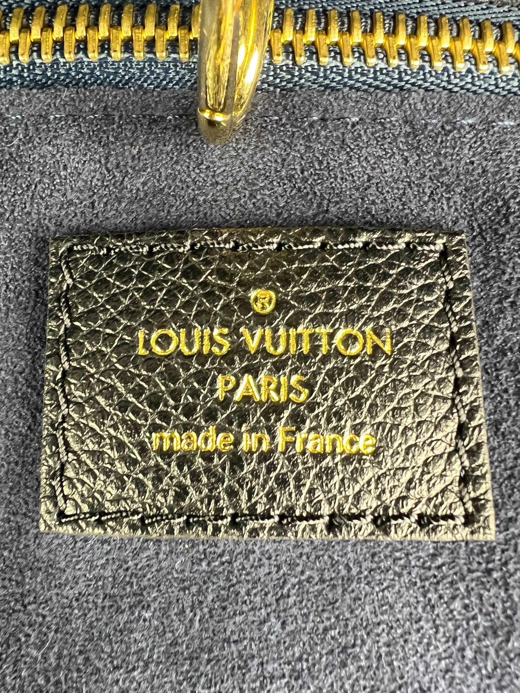 Louis Vuitton Black Empreinte Leather Neverfull MM