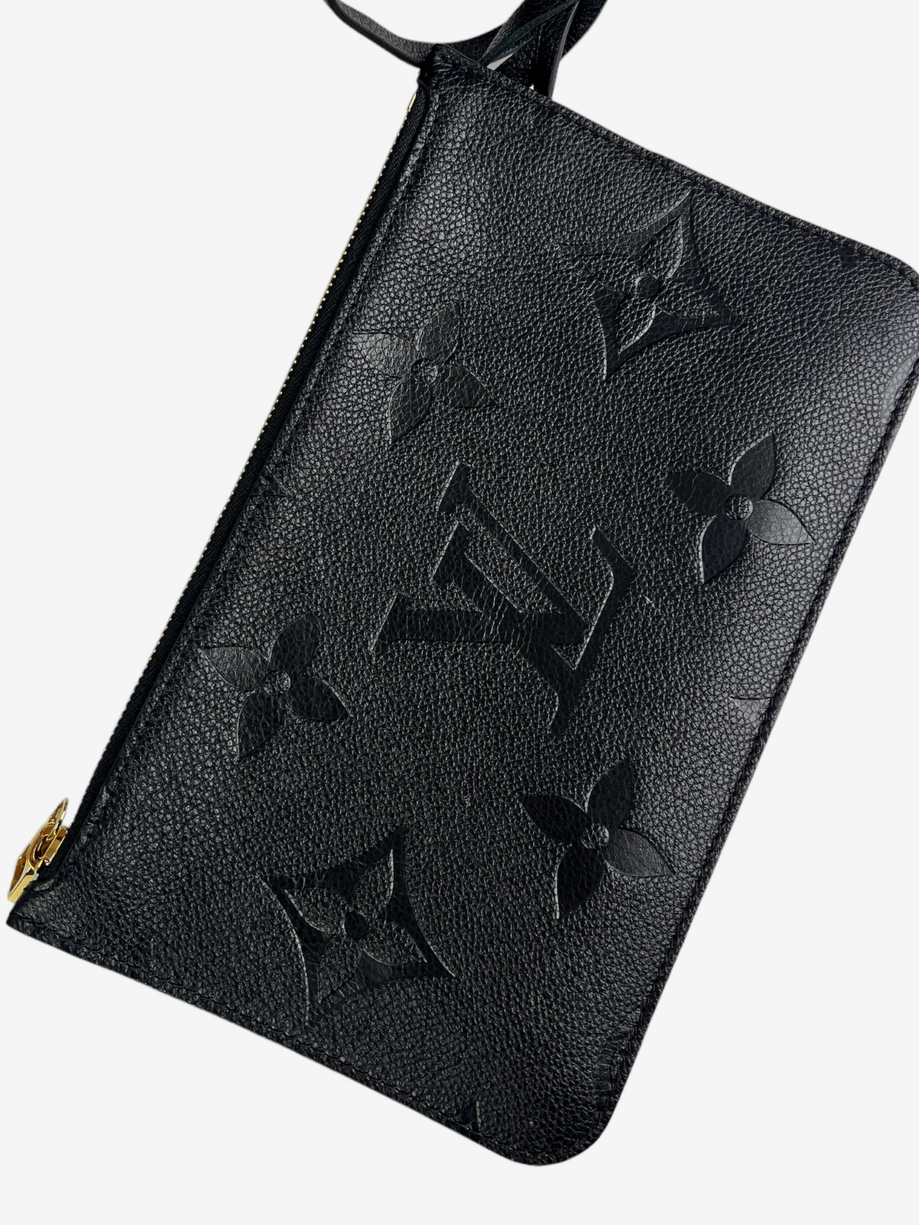 Louis Vuitton Black Empreinte Leather Neverfull MM