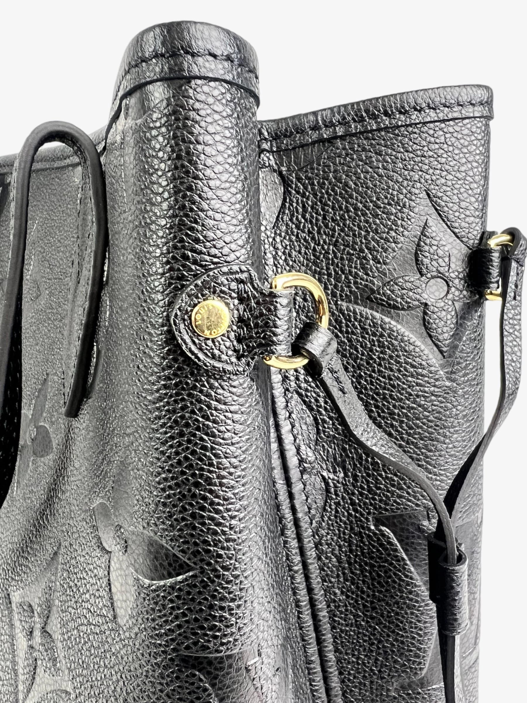Louis Vuitton Black Empreinte Leather Neverfull MM