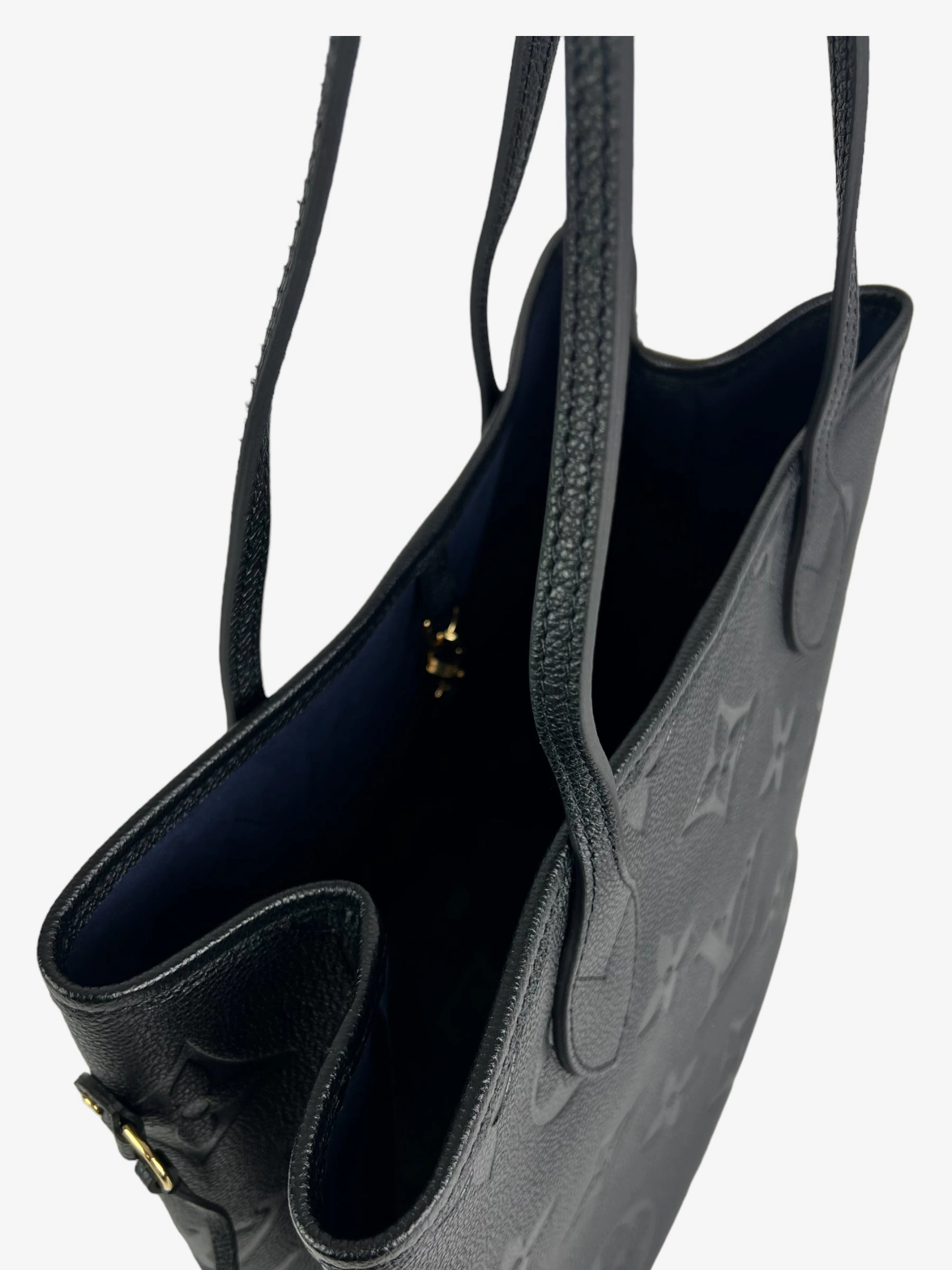 Louis Vuitton Black Empreinte Leather Neverfull MM