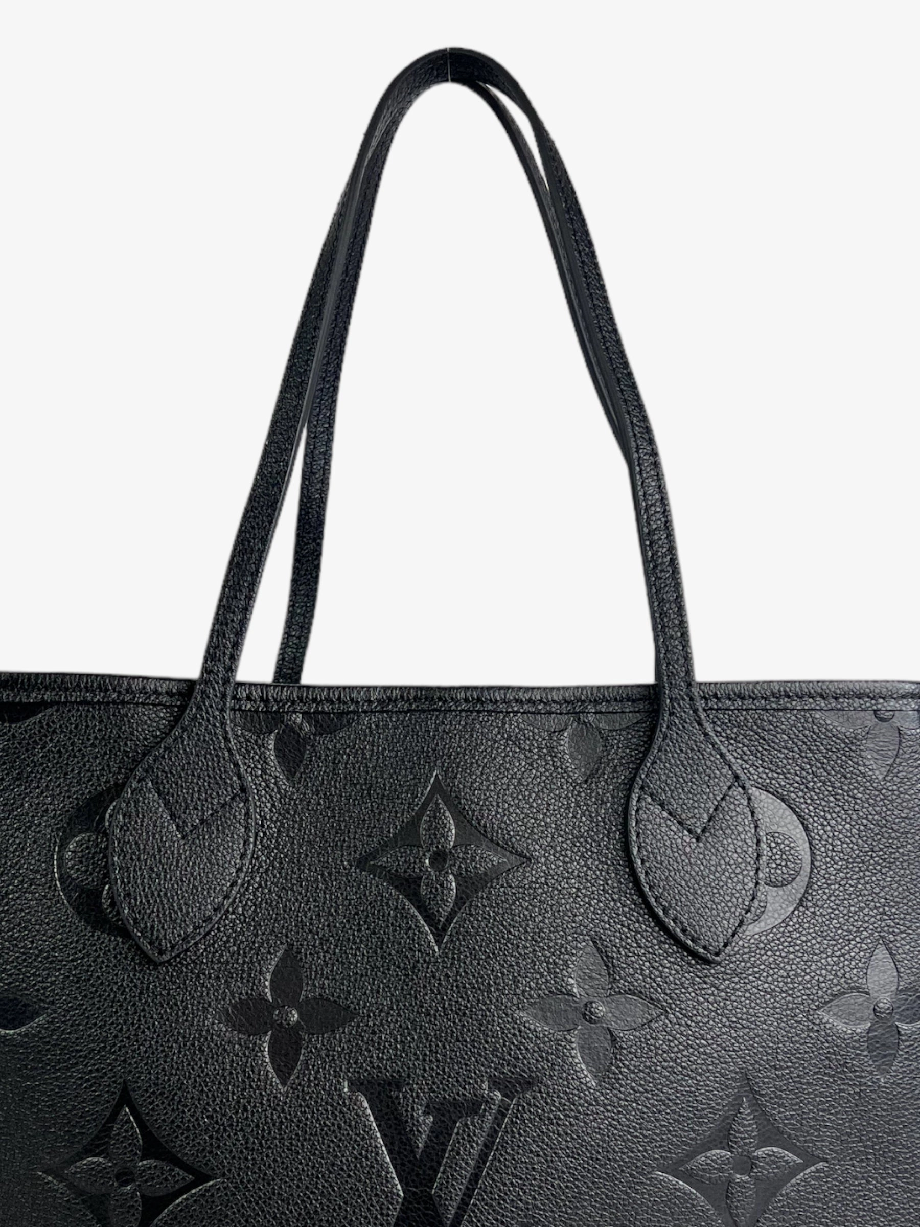 Louis Vuitton Black Empreinte Leather Neverfull MM