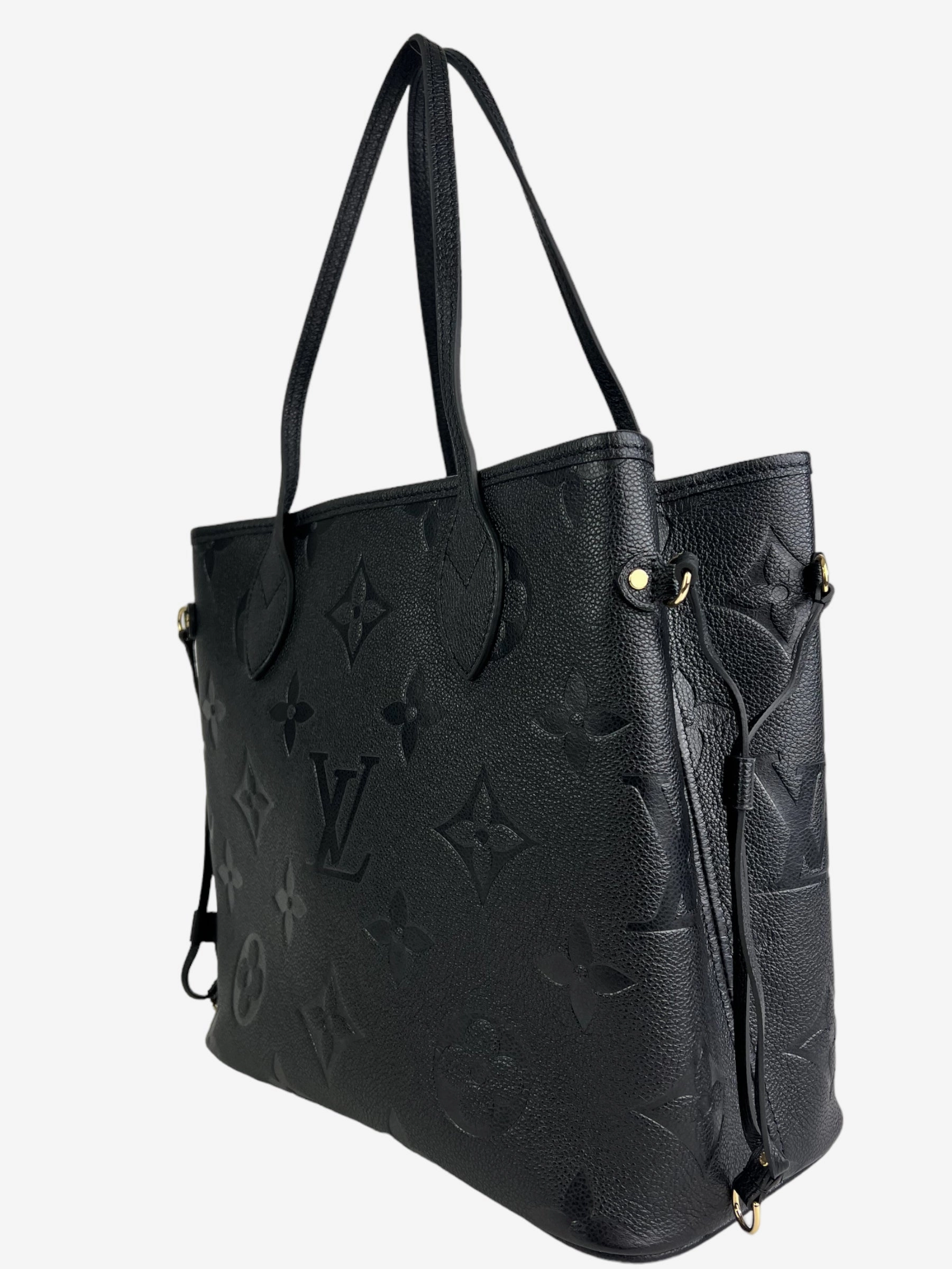 Louis Vuitton Black Empreinte Leather Neverfull MM