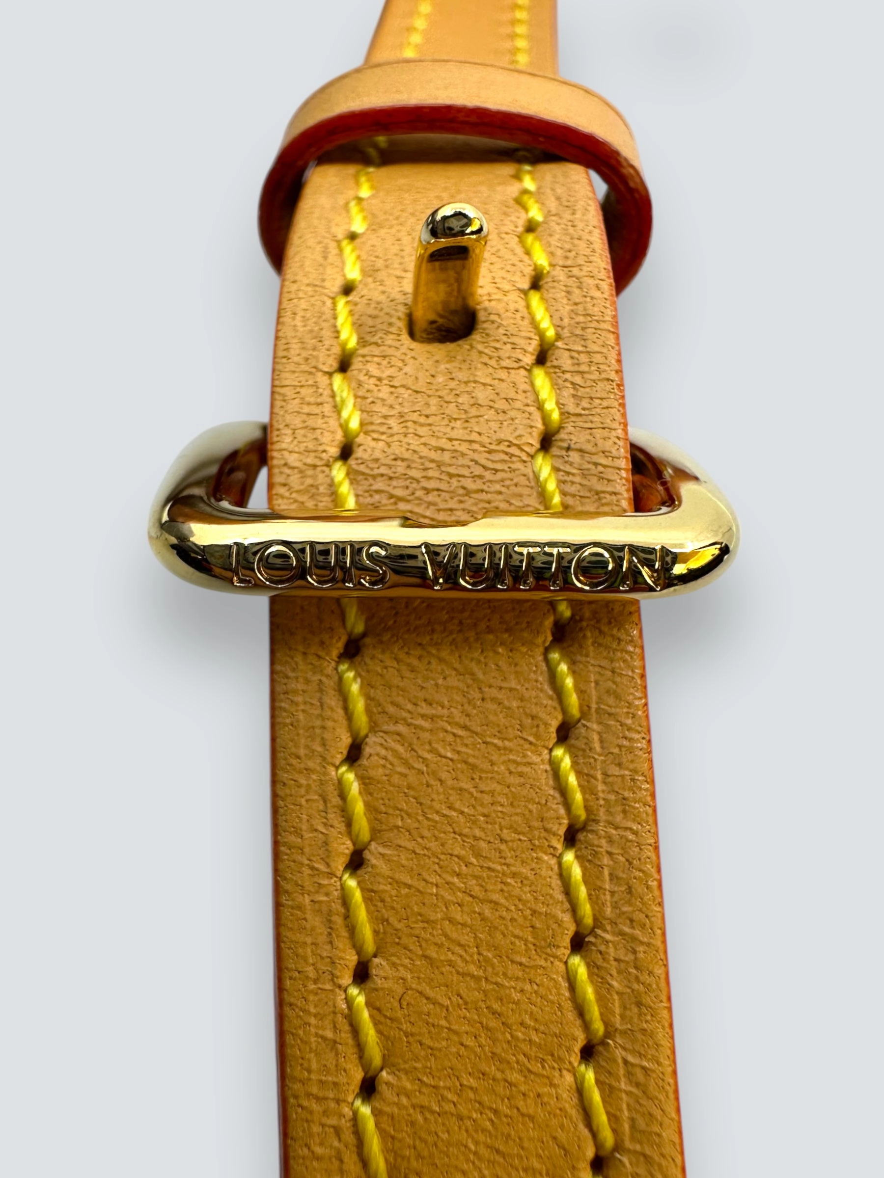 Louis Vuitton Tan Leather Bag Strap