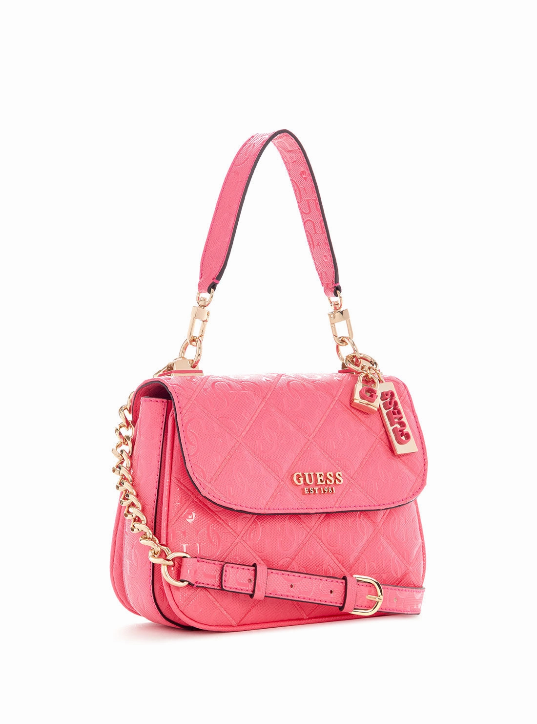 Magenta Caddie Crossbody Shoulder Bag