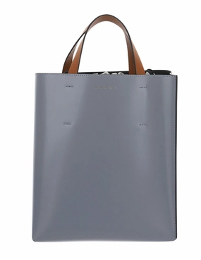 Marni Logo Detailed Color-Block Tote Bag