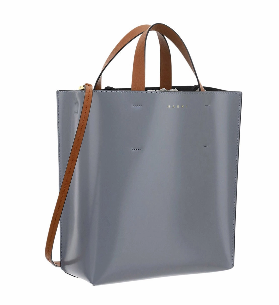 Marni Logo Detailed Color-Block Tote Bag