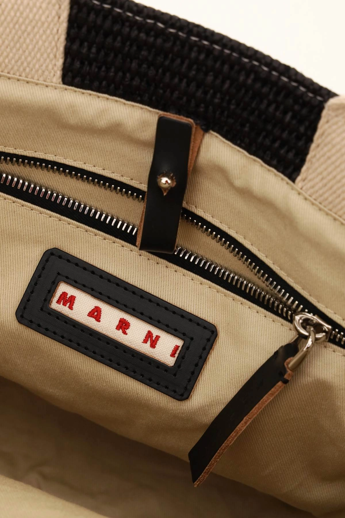 Marni Logo Embroidered Strapped Tote Bag