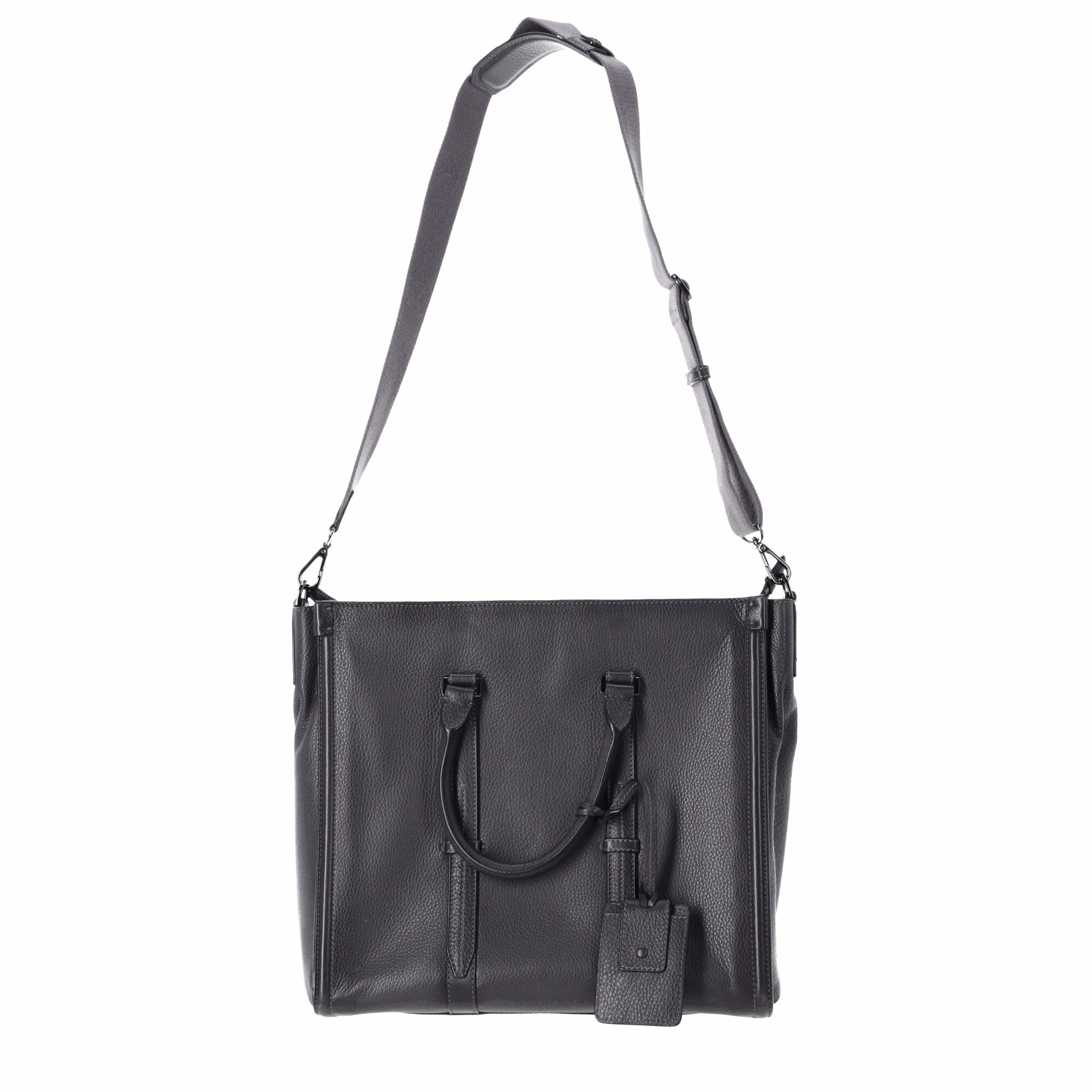 MCM Tote Bag in Grey Leather