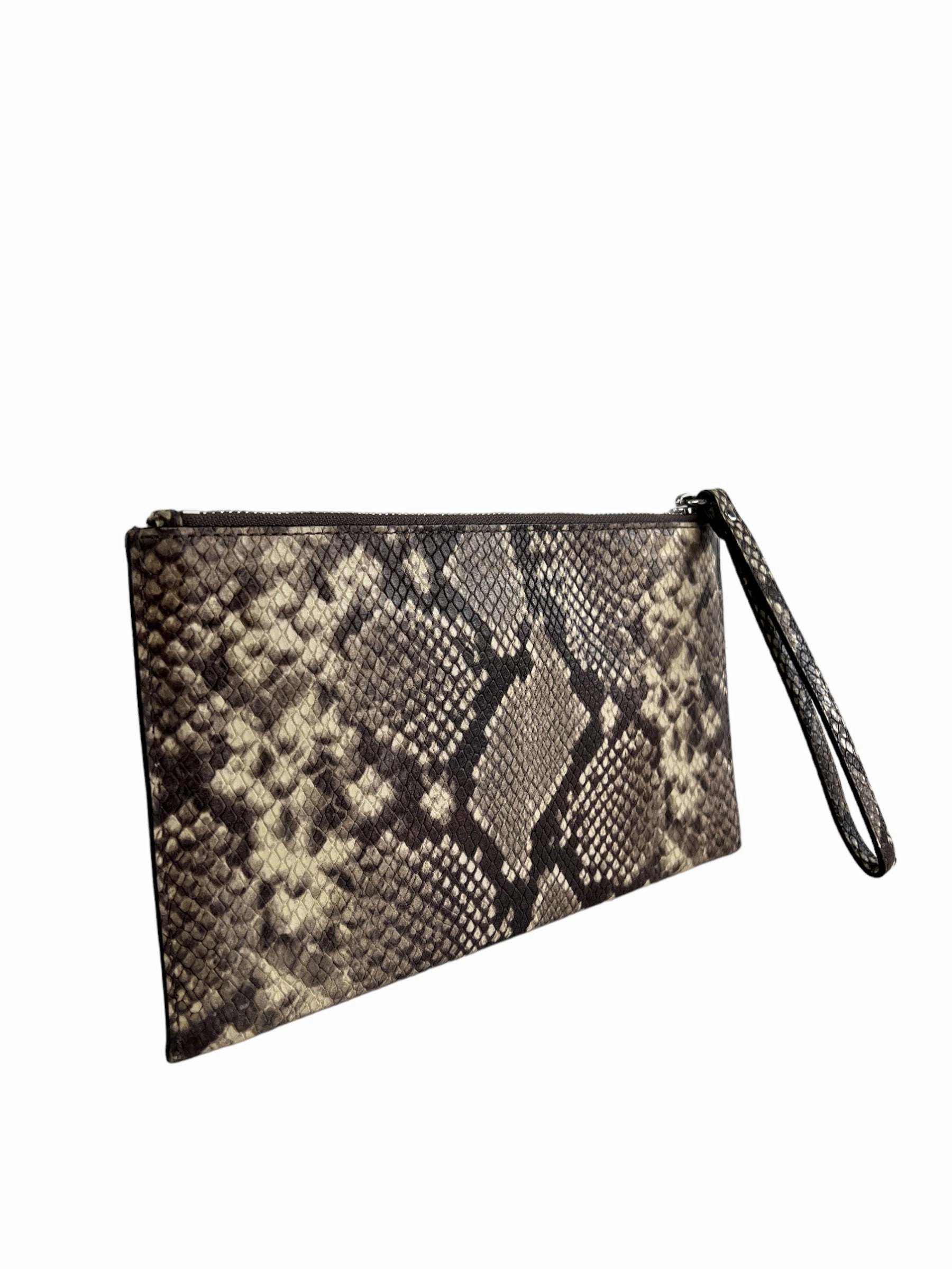 Michael Kors Snakeskin Leather Clutch