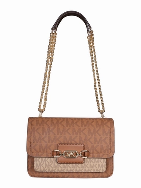 Michael Michael Kors Heather Logo Plaque Shoulder Bag