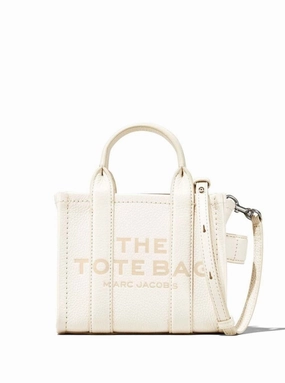 Micro Tote Bag' White Shoulder Bag With Logo
