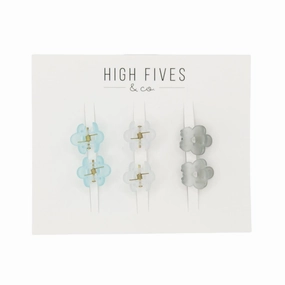 Mini Daisy Hair Claw Clips - Set of 6