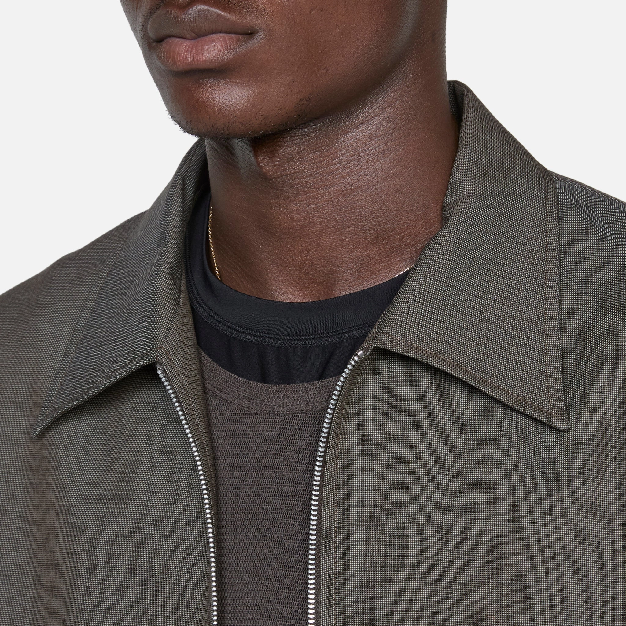 Mini Jacket Grey Atom Check Wool