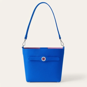 Mini S Handbag | Sapphire with Silver hardware