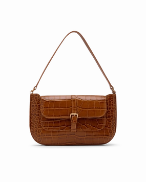 Miranda Croc-Effect Shoulder Bag