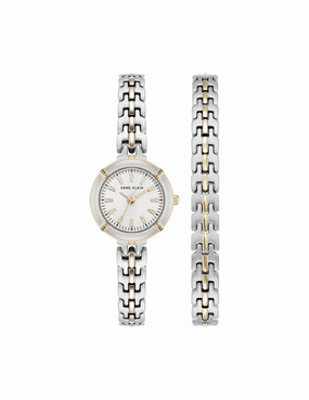 Modern Easy To Read Dial Bracelet Watch Set